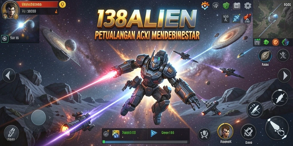 Gameplay mendebarkan dari 138ALIEN saat melawan alien jahat.