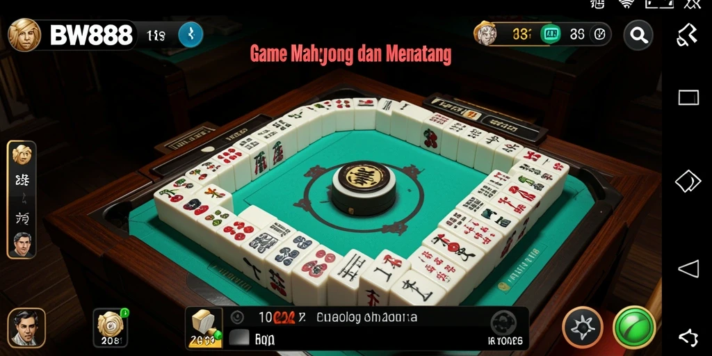 Tampilan gameplay BW888 yang menarik dan penuh tantangan Mahjong.