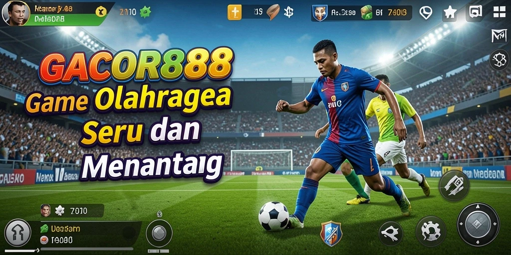 Tangkapan layar gameplay GACOR88 yang menunjukkan suasana pertandingan olahraga.