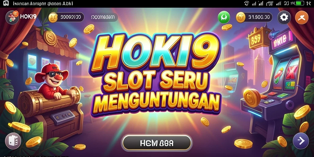 Screenshot HOKI9 menampilkan permainan Slot yang menarik dengan grafis yang menawan.
