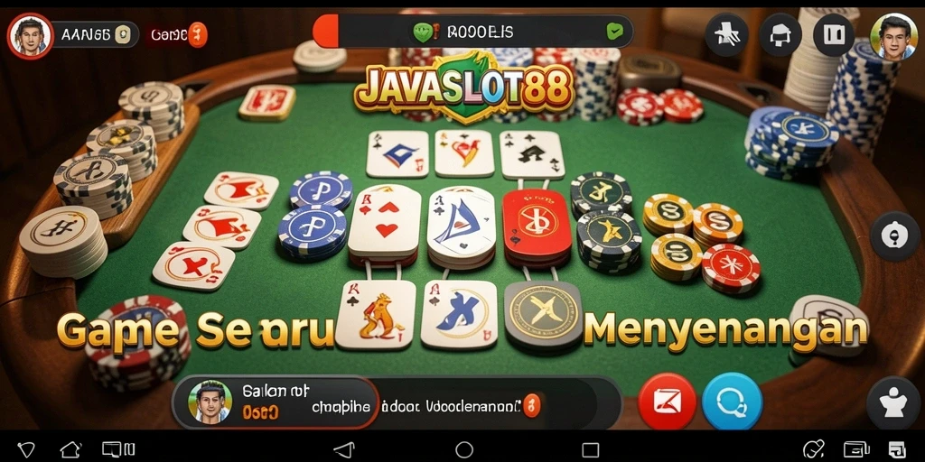 Screenshot gameplay JAVASLOT88 dengan suasana bermain gaple yang menyenangkan.