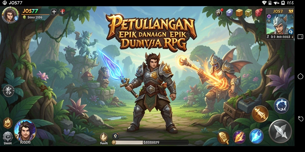 Tampilan gameplay RPG menarik dan penuh aksi.