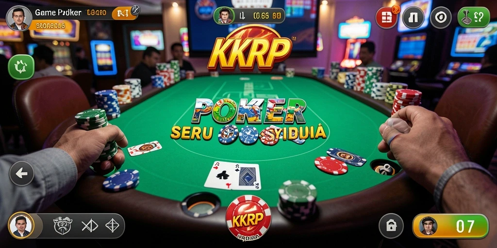 Tampilan gameplay Poker yang seru di KKRP.