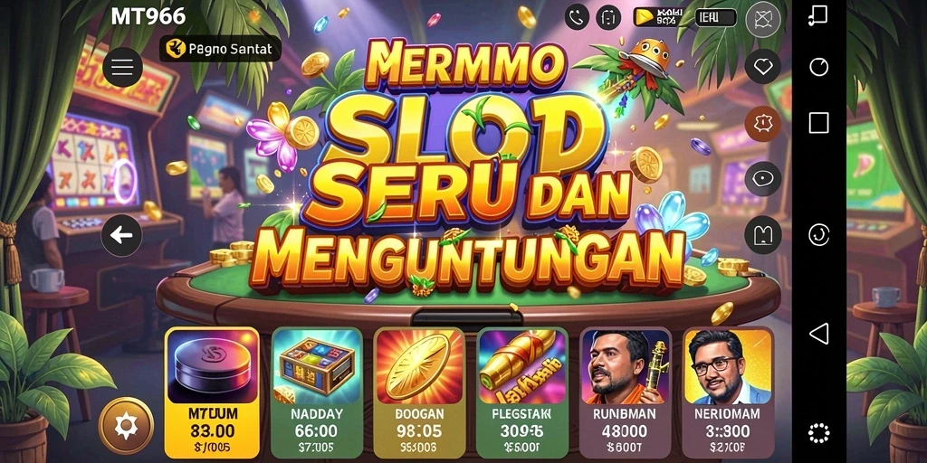 Tampilan gameplay yang menarik di dalam MT966 dengan fitur slot yang memikat.
