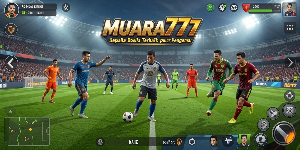 Tampilan seru pertandingan sepak bola dalam MUARA777.