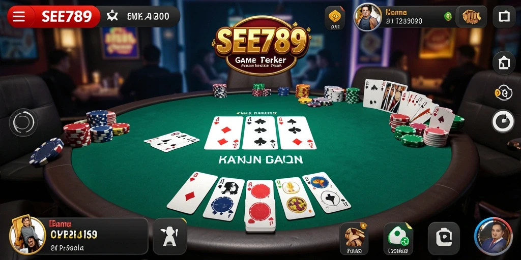 Tampilan menarik gameplay poker di SEE789 yang seru.